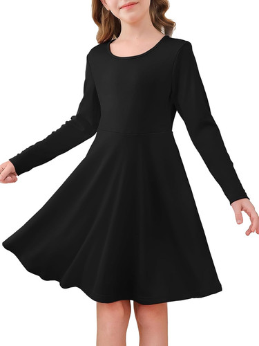 Girls long sleeve skater - girls,