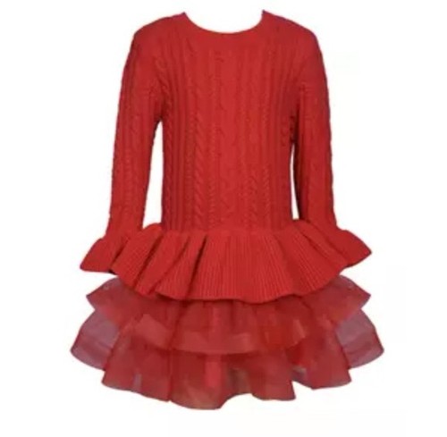 Girls red dress - girls,