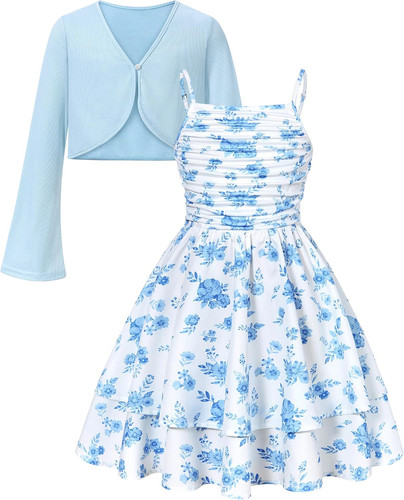 Girls layered ruched - ruched, dress