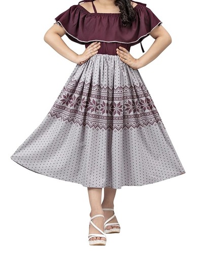 Girl knee length - girl's, dress