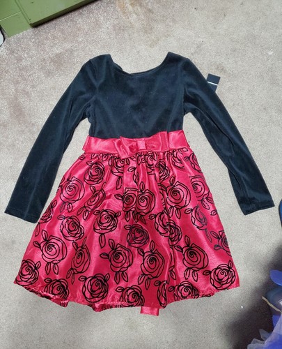 Girls red dress - red,